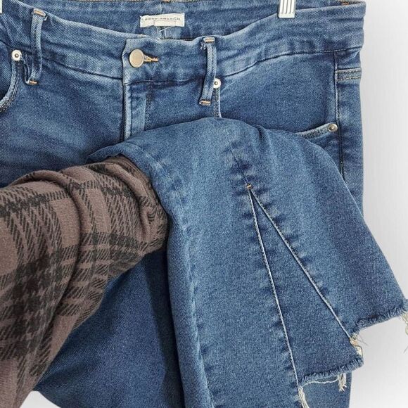 GOOD AMERICAN Women's Plus Size Cropped Medium Wash Bootcut Jeans size 16 - Picture 3 of 6